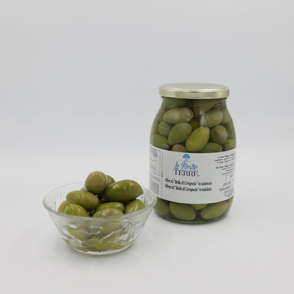 OLIVES 1G "BELLA DI CERIGNOLA" IN BRINE